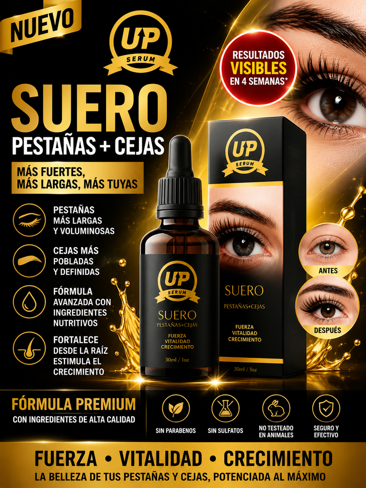 SERUM UP CRECIMIENTO DE PESTAÑAS Y CEJAS 30ML