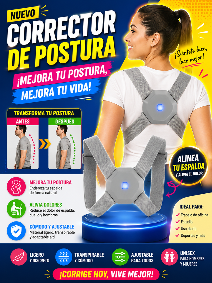 Corrector de Postura con Sensor de Vibración