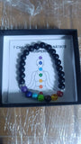 PULSERA CHAKRA 7 + CAJITA DE PRESENTACION